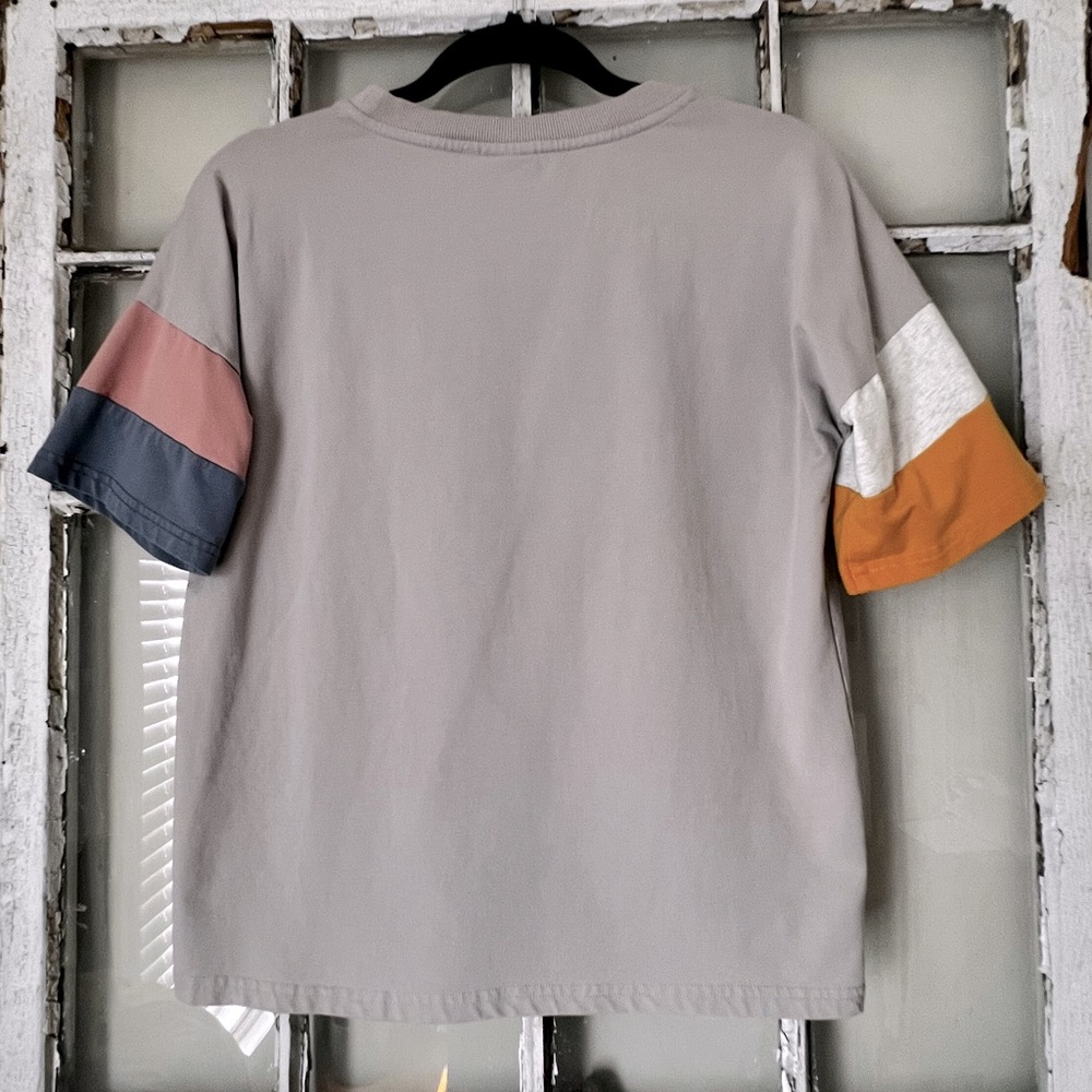 Color block sleeve t-shirt - Picture 2 of 4